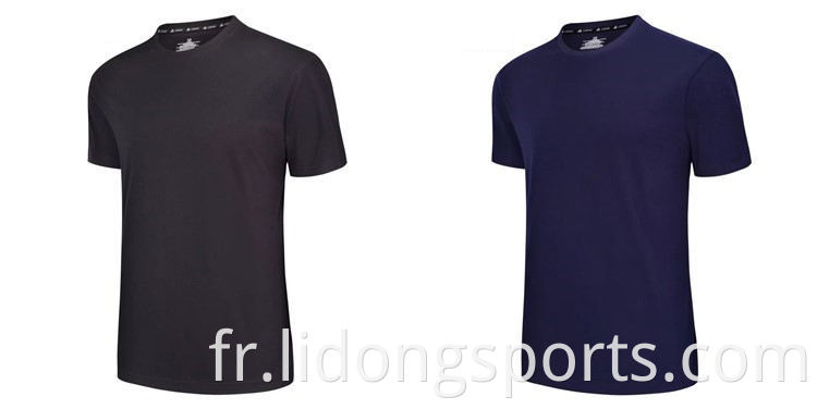 T-shirts blancs de taille plus personnalisés femmes hommes impriment sports t-shirt en vrac vierge tshirt en gros